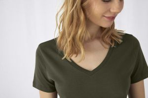 B&C Inspire V T-shirt à col en V personnalisé pour femme | B&C