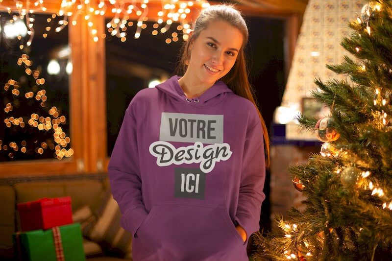 Imprimer un set de Noël pour les couples avec un motif de Noël