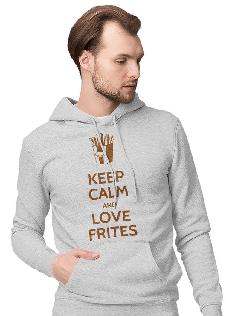 Sweats et pulls personnalisés pour hommes - Un homme avec un sweat à capuche imprimé de son propre design