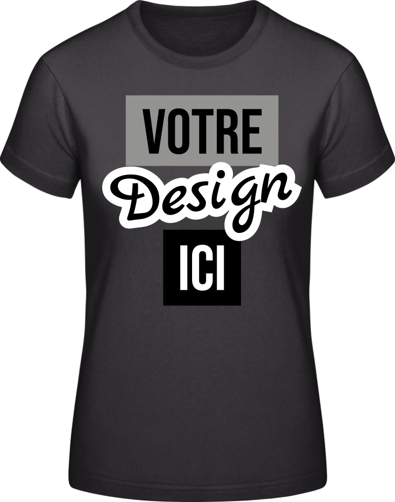 Femes #E190 T-Shirt personnalisé - Noir - 3XL