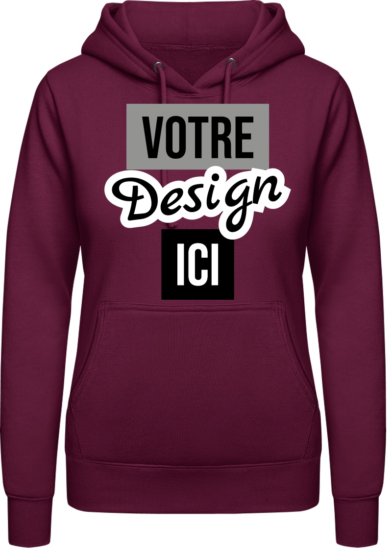 Just Hoods Girlie College Hoodie à personnaliser
