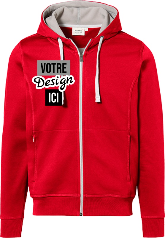HAKRO Zip Hoodie Bonded Eco