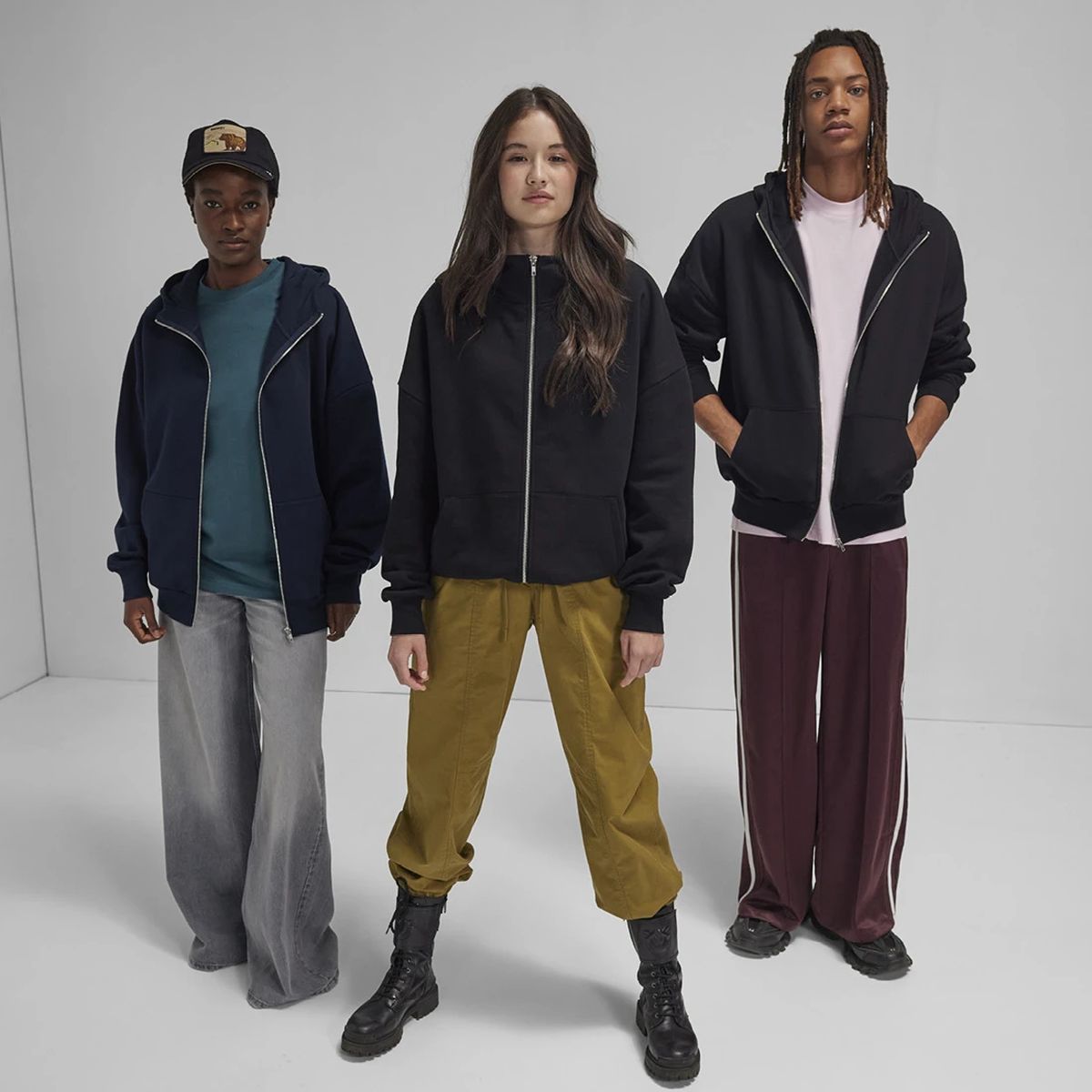 B&C Oversized Influence Zip Hood bedrukken | B&C