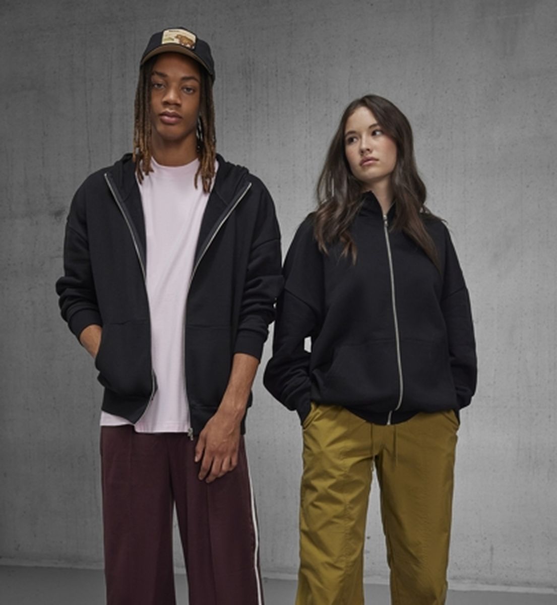 B&C Oversized Influence Zip Hood bedrukken | B&C