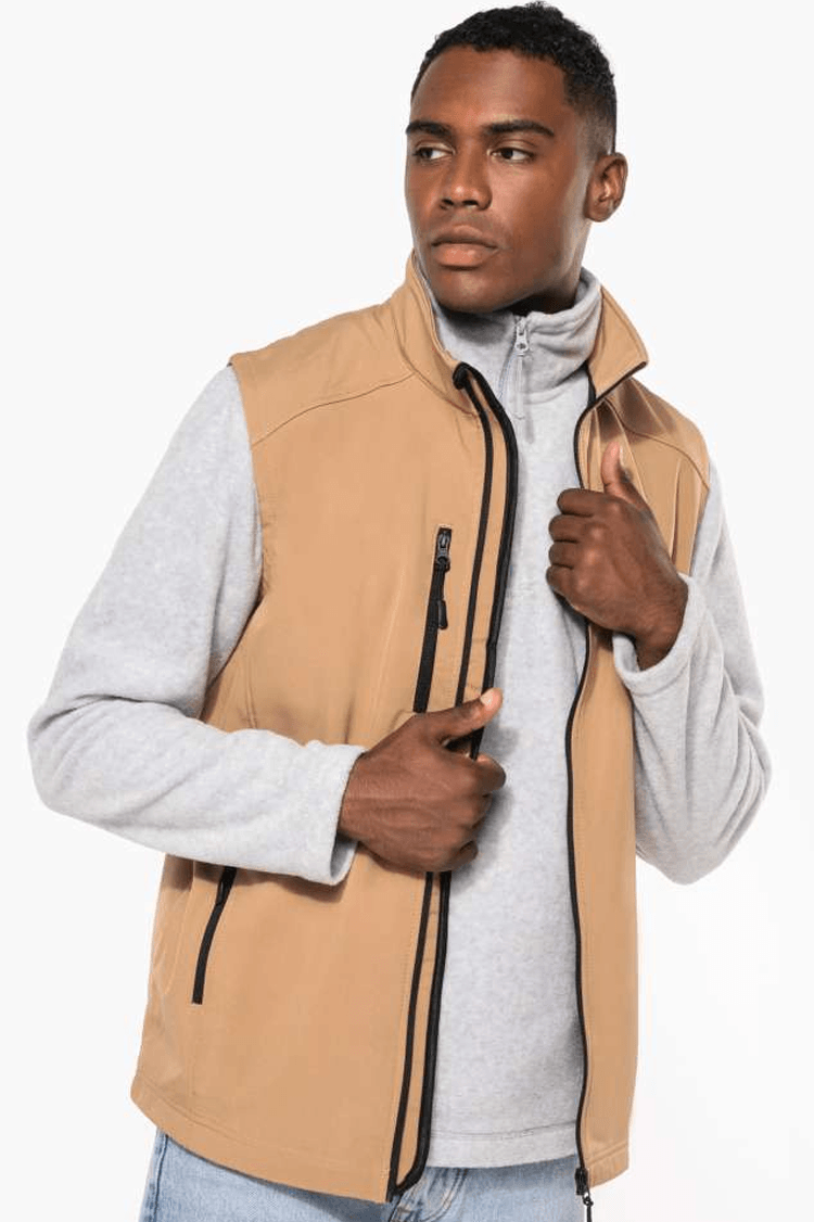 Kariban softshell bodywarmer voor heren bedrukken - 3-laags | Kariban