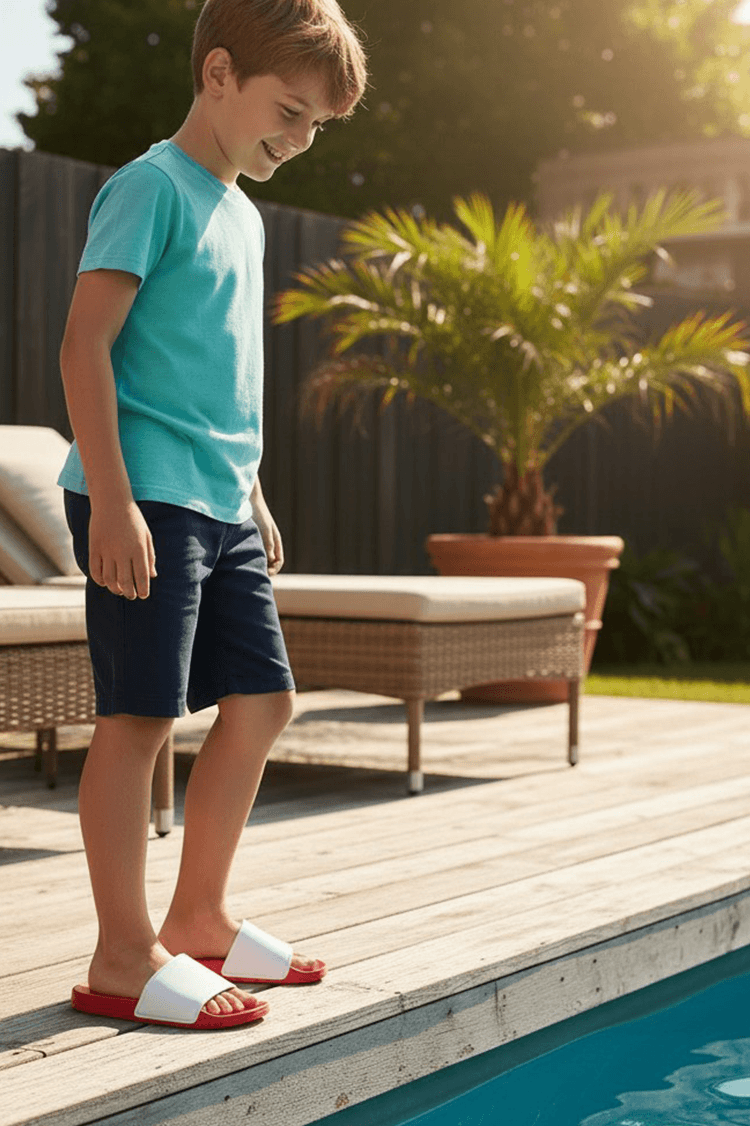 Kinderbadslippers bedrukken - met naam of eigen ontwerp | PrintEQ