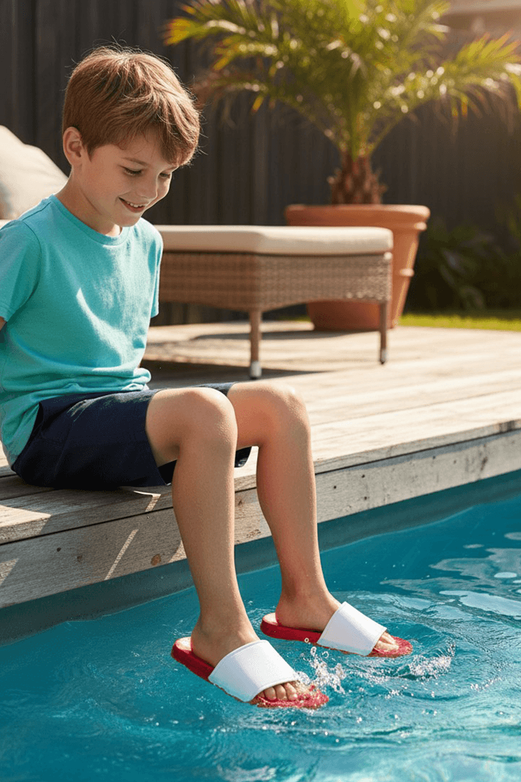 Kinderbadslippers bedrukken - met naam of eigen ontwerp | PrintEQ