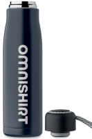 Dubbelwandige RVS drinkfles 500 ml met draaglus - Drinkfles graveren | Omnishirt