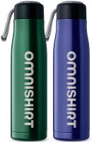 Dubbelwandige RVS drinkfles 500 ml met draaglus - Drinkfles graveren | Omnishirt