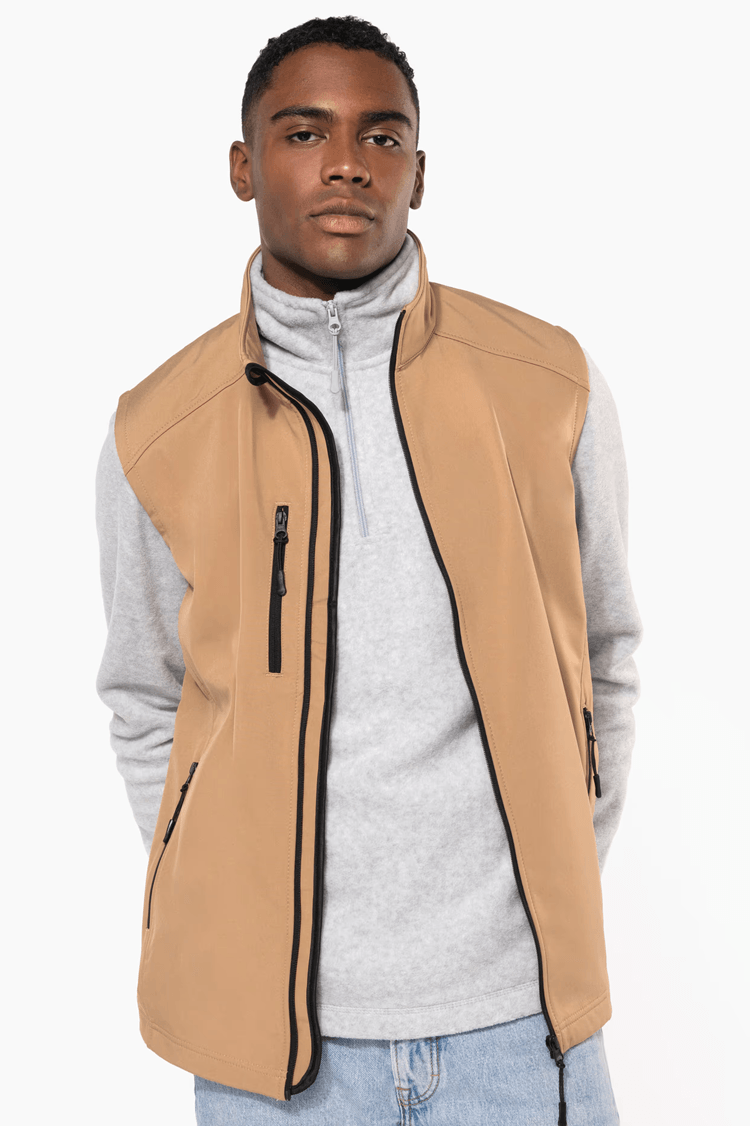 Kariban softshell bodywarmer voor heren bedrukken - 3-laags | Kariban