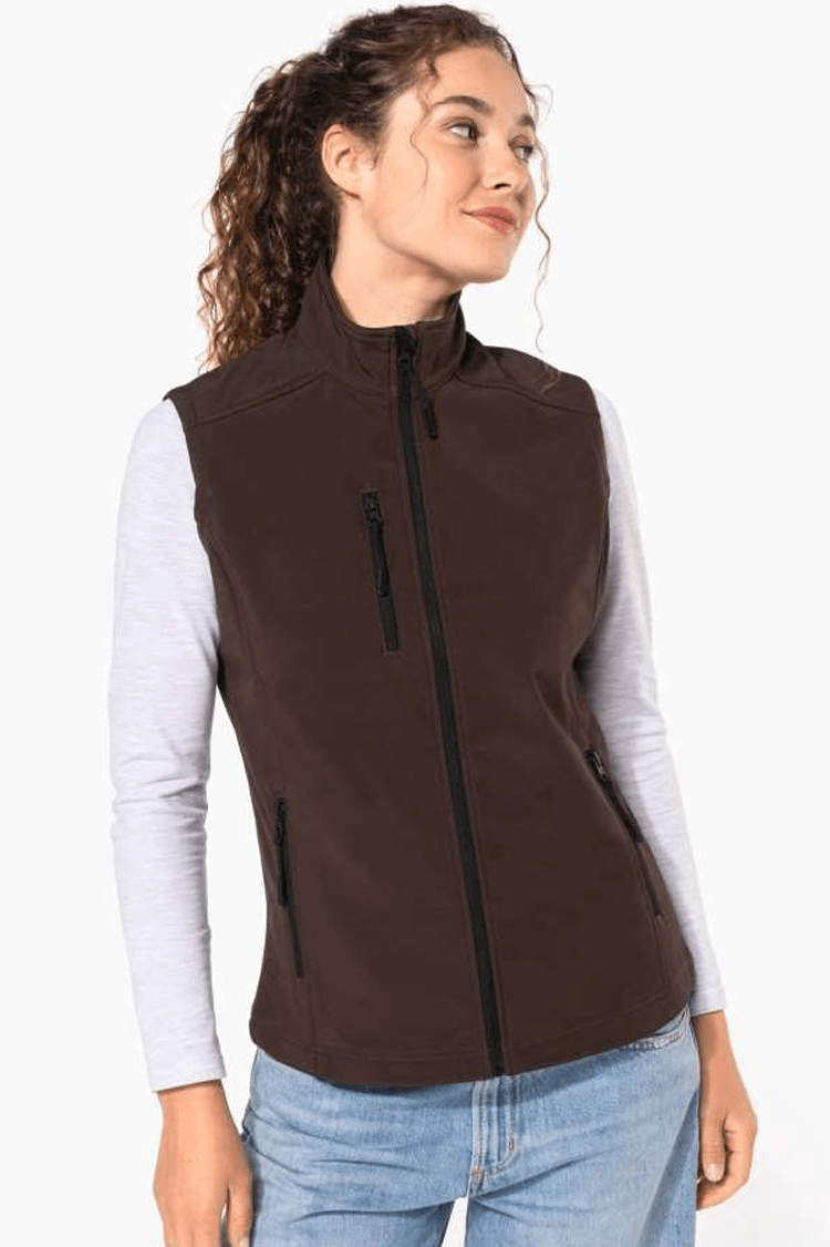 Kariban softshell bodywarmer voor dames bedrukken - 3-laags | Kariban