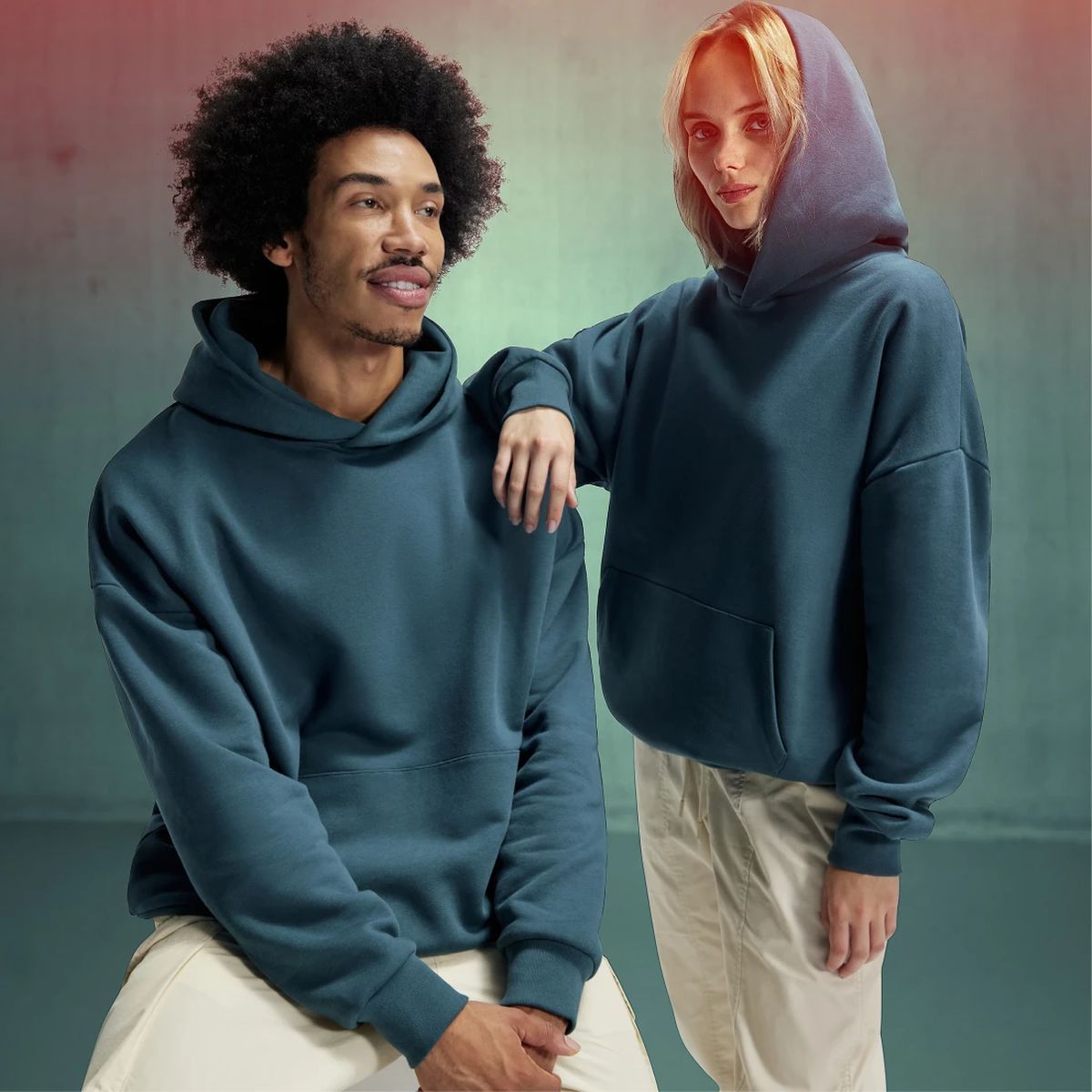 B&C Oversized Influence Hoodie bedrukken | B&C