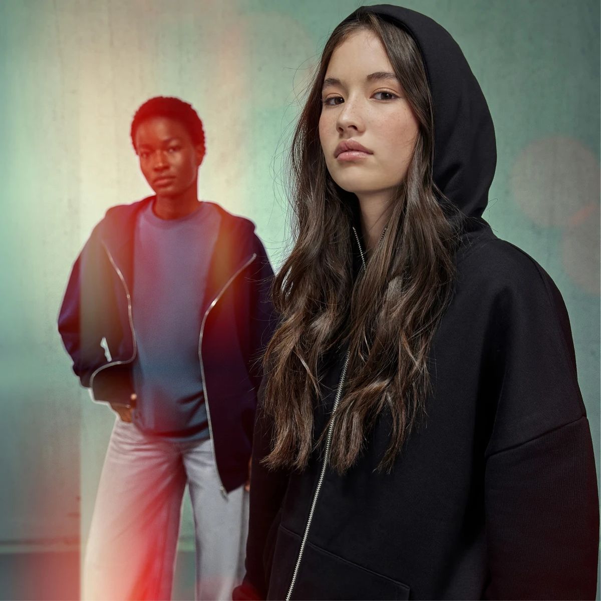 B&C Oversized Influence Zip Hood bedrukken | B&C