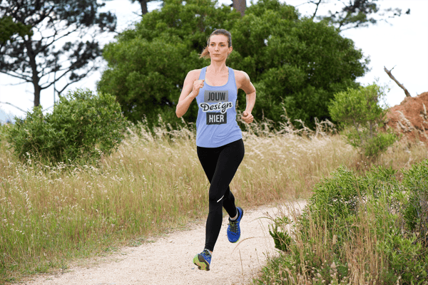 Dames hardloopshirt bedrukken