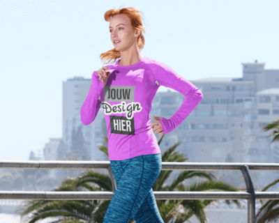 Ontwerp jouw dames longsleeve loopshirt
