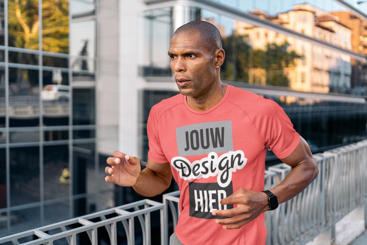 Hardloopshirt voor heren bedrukken