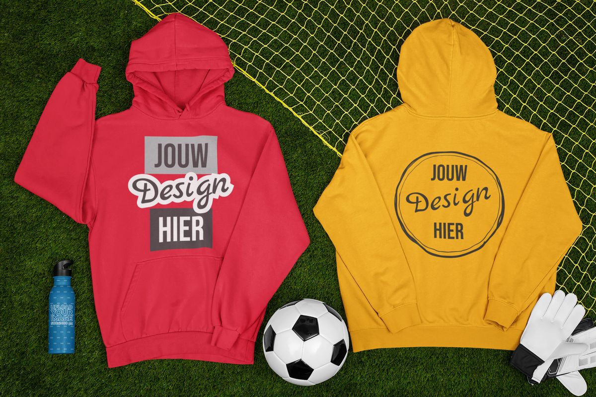 Hoodie bedrukken met teamlogo