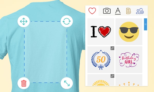 Eigen T-shirt ontwerpen - Kies een ontwerp