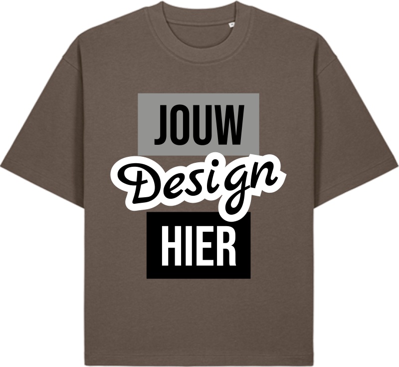 Stanley/Stella Asher Zwaar Oversized Unisex T-shirt