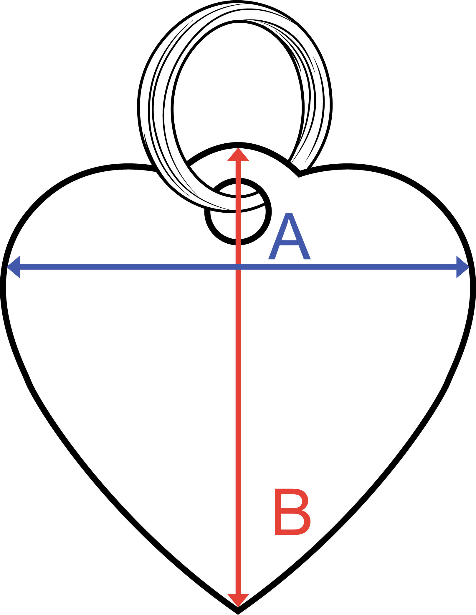 Kleine Hondenpenning Hart Afmetingen