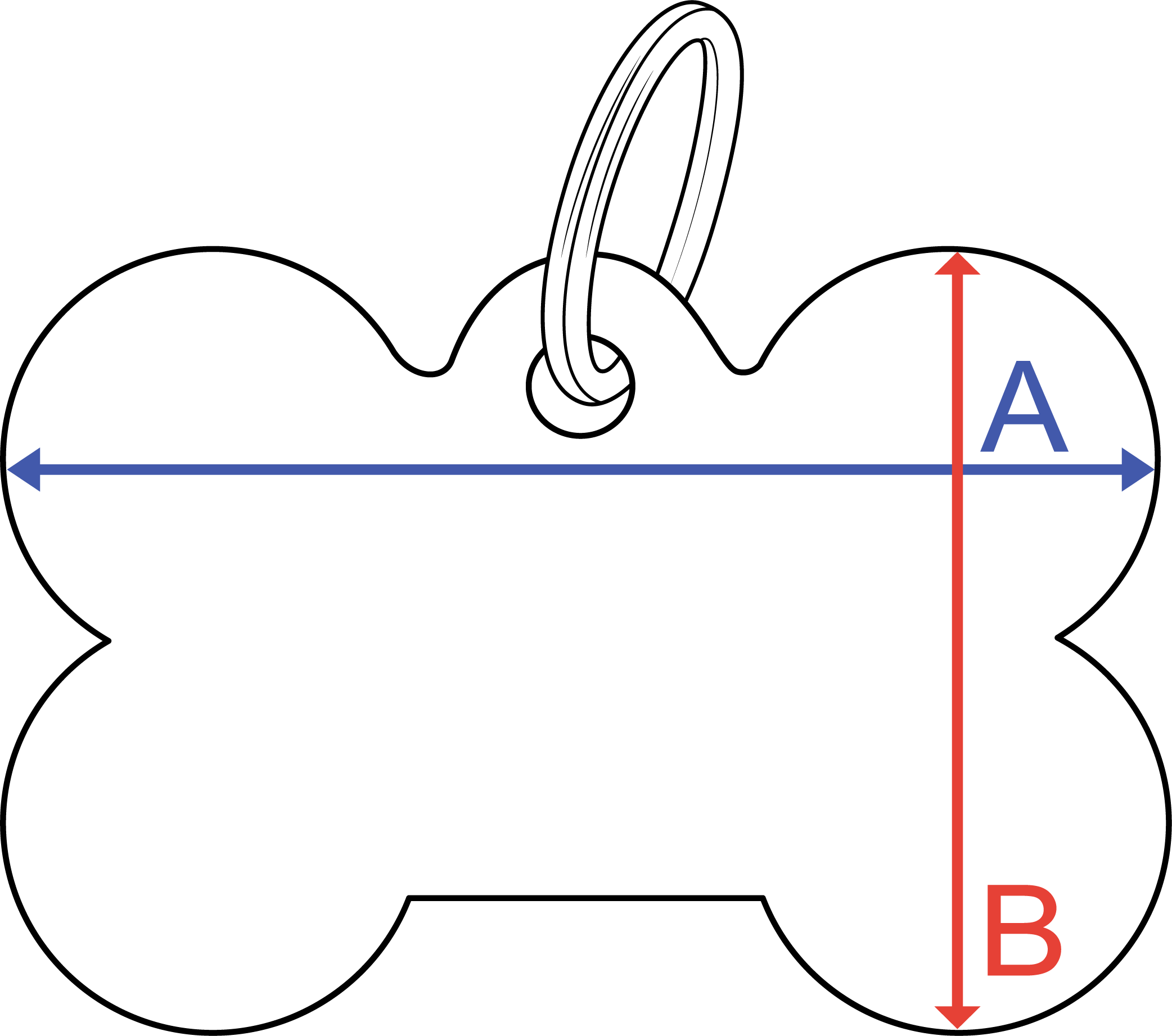 Kleine Hondenpenning Afmetingen