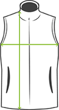 Men's Softshell Bodywarmer Maattabel